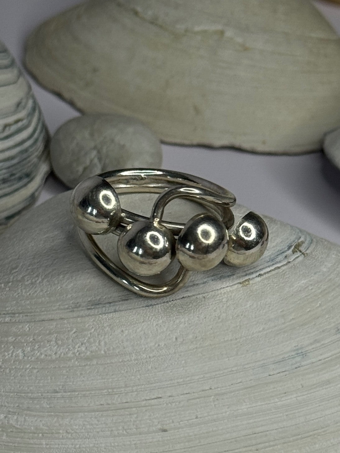 Unique Design 925 Sterling Silver Ring Size 8