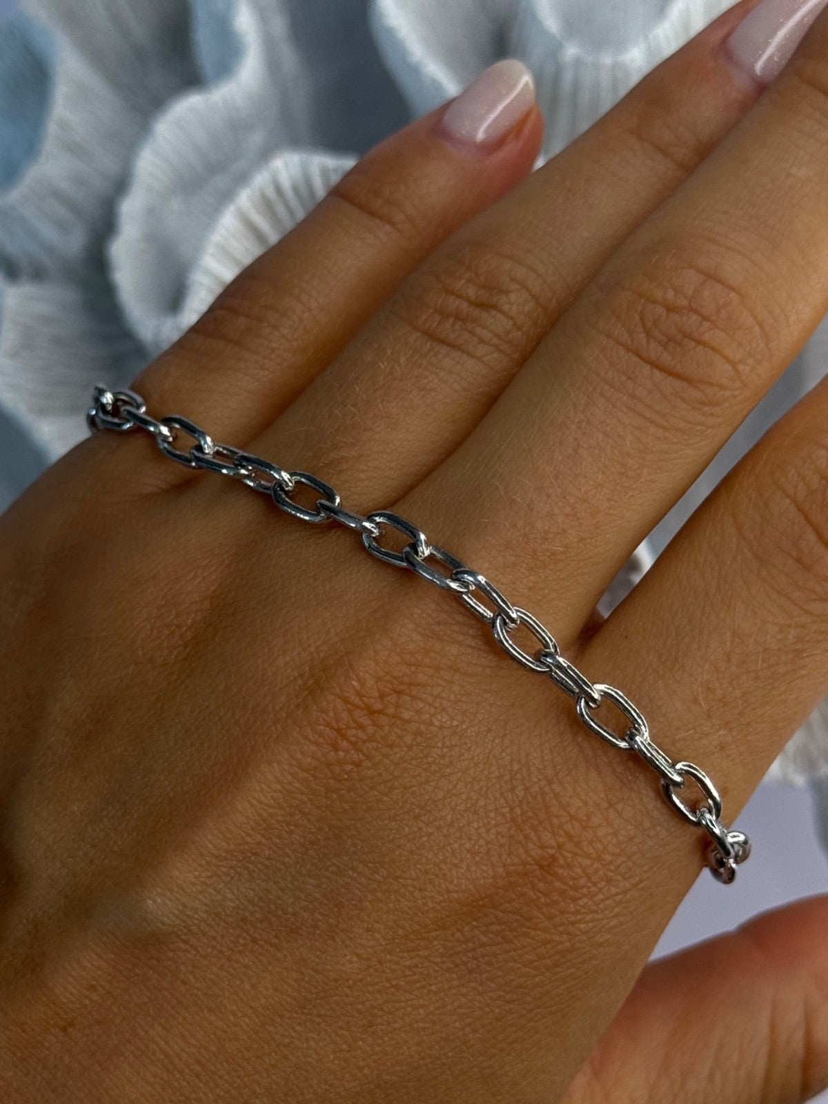 925 Sterling Silver Heart & Key CZ Bracelet Length 7.5