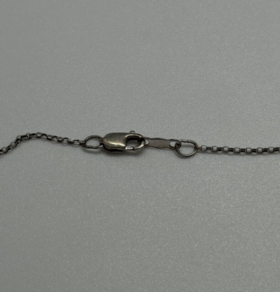 925 Sterling Silver Sapphire & Beryl Necklace