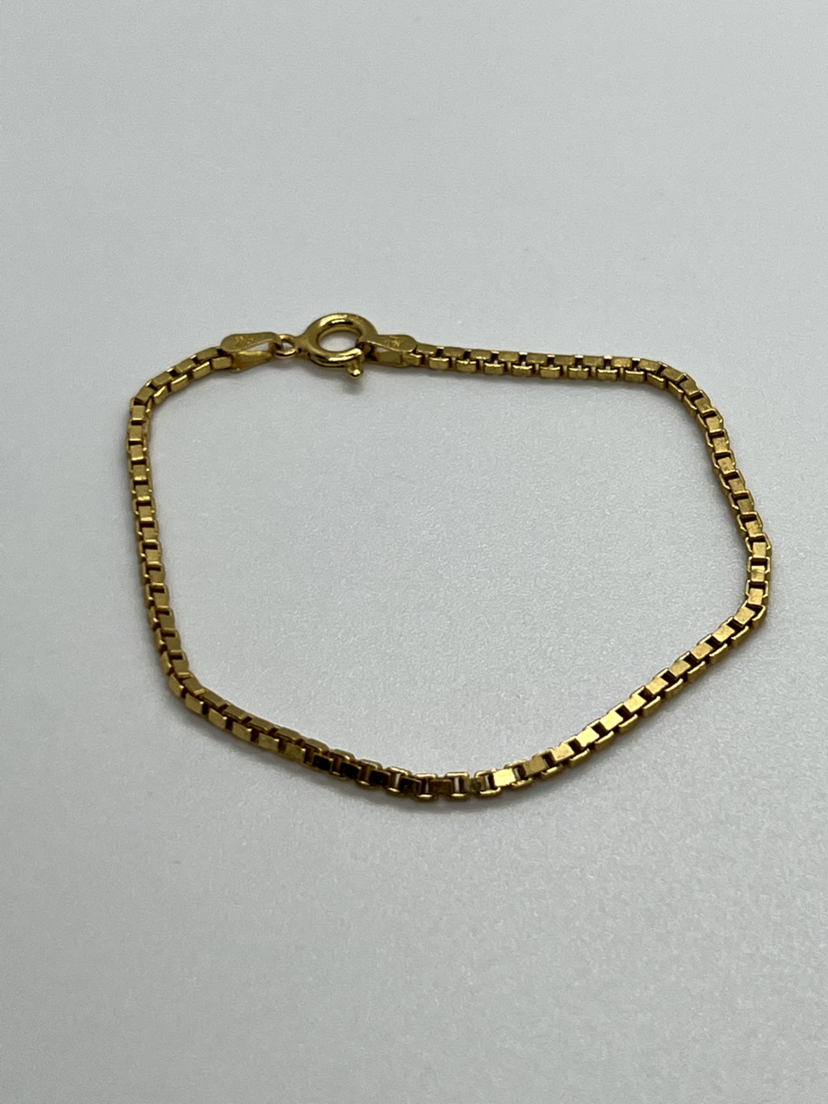 925 Sterling Silver Gold Plated Bracelet Italy