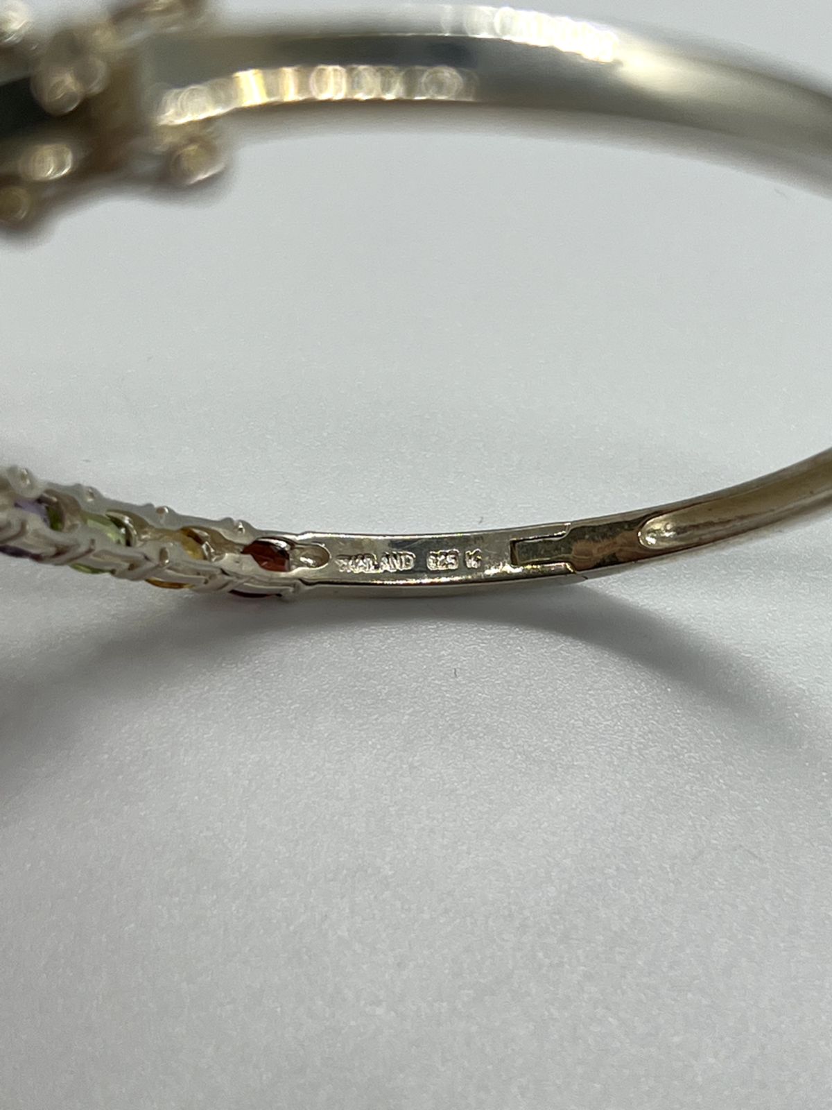 925 Sterling Silver Spinel Bracelet