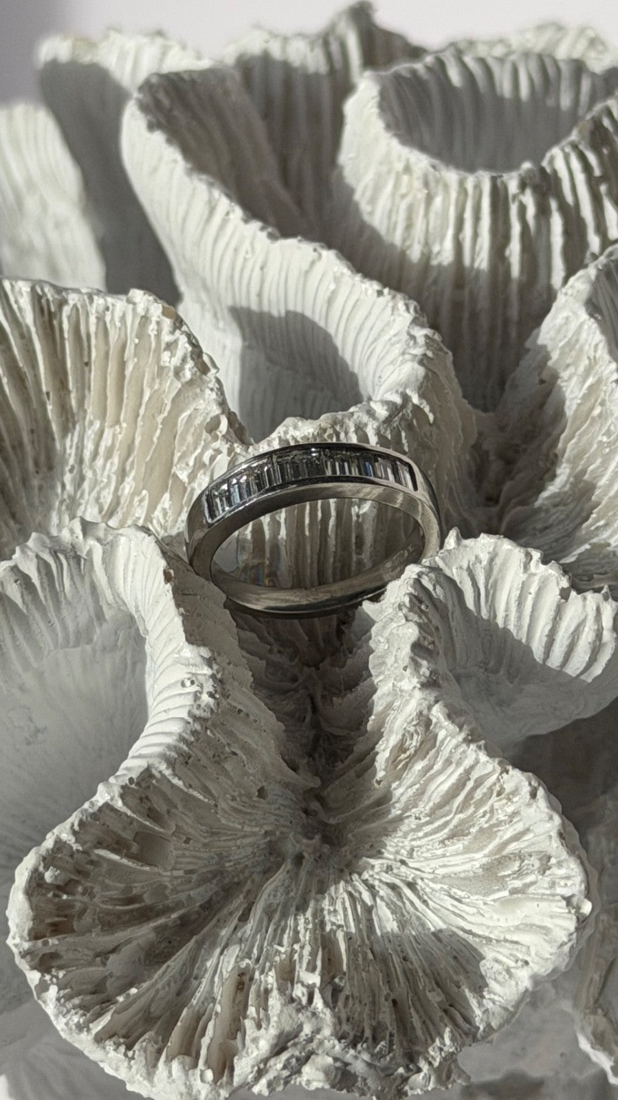 Classy Platinum Diamond 0.48 ct Ring Size 5.5