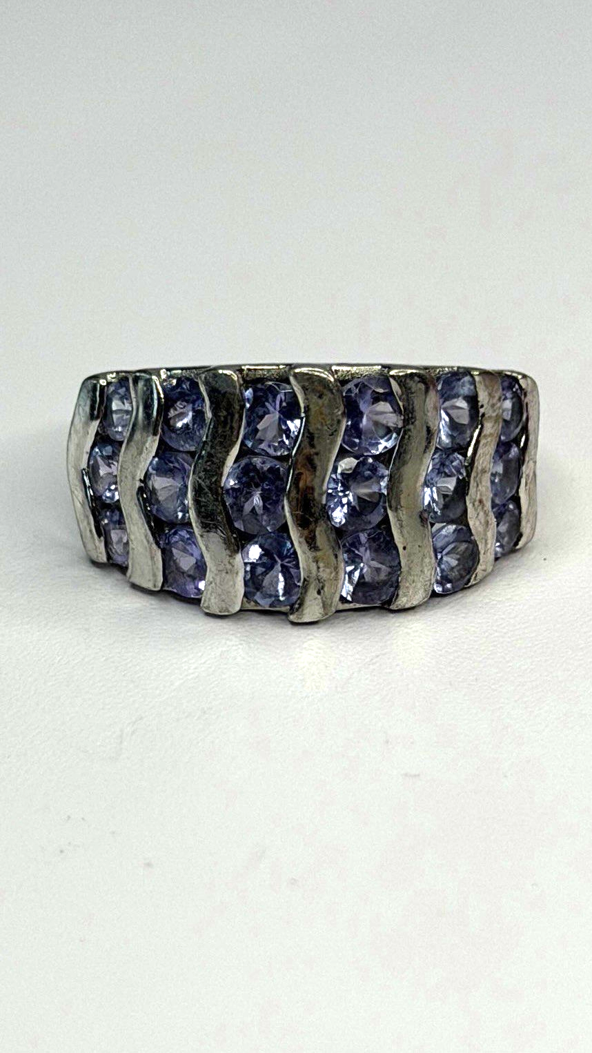 925 Sterling Silver Lavender Tanzanite Ring Size 6