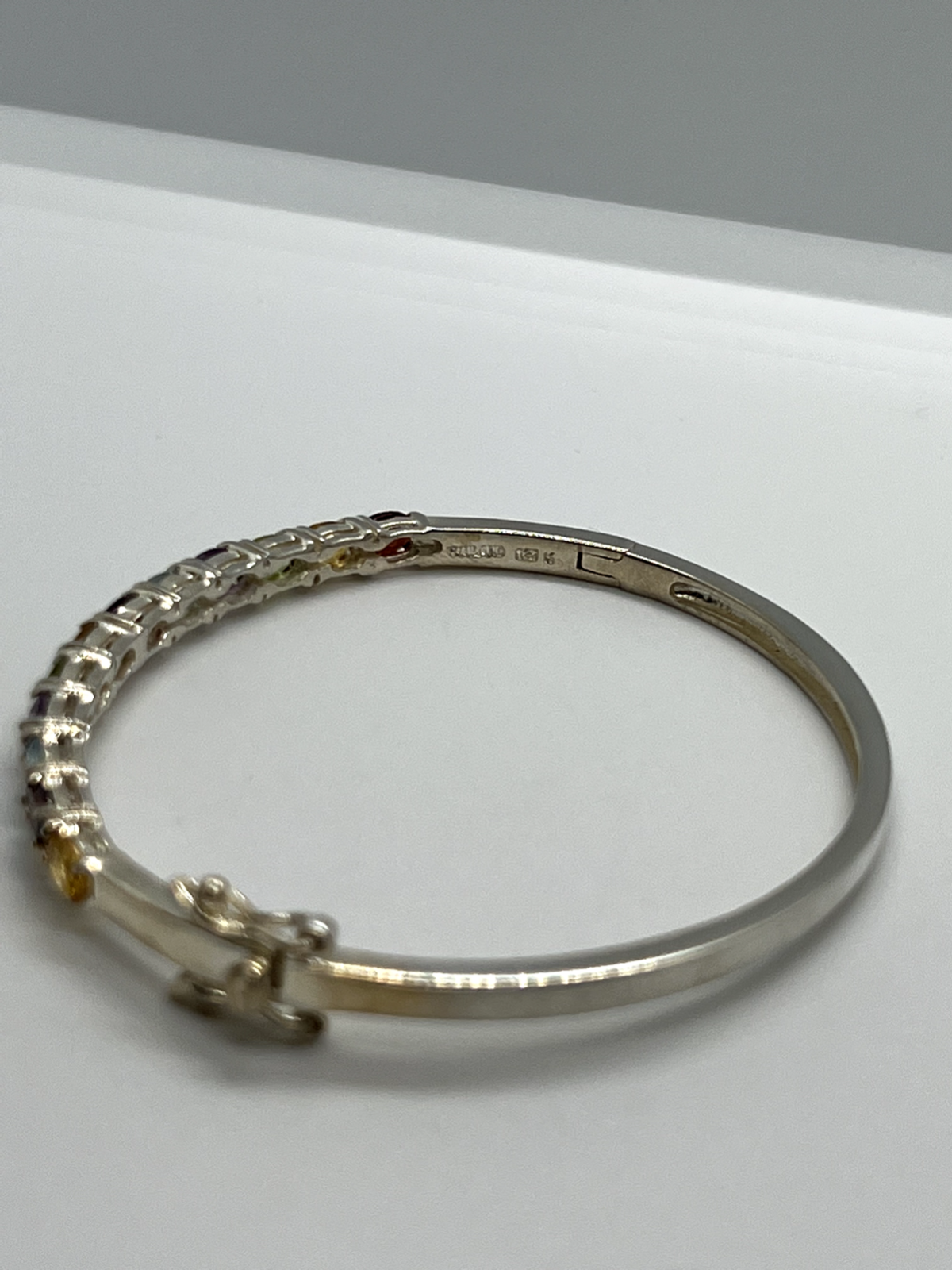 925 Sterling Silver Spinel Bracelet