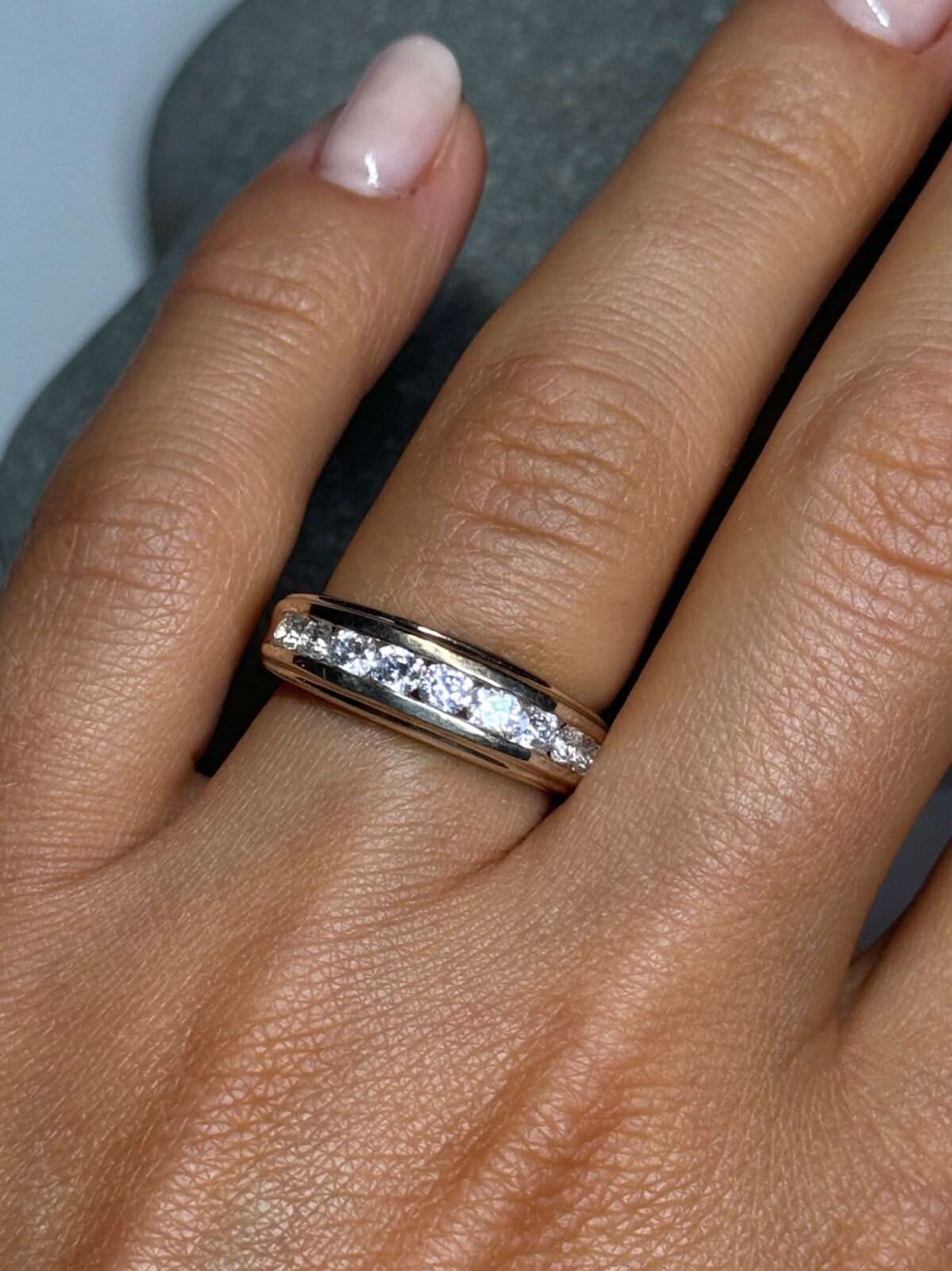 925 Sterling Silver CZ Ring Size 6