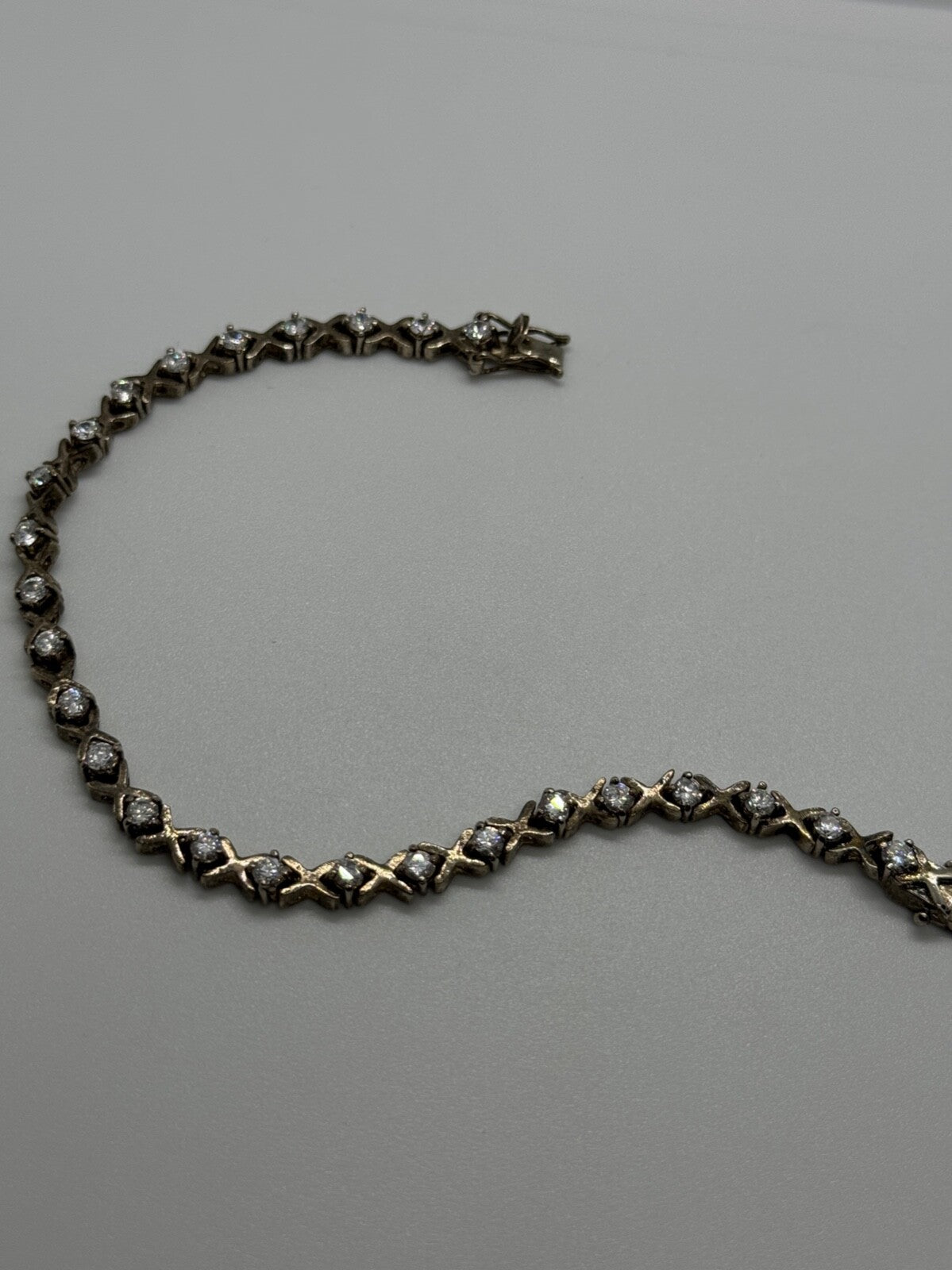 925 Sterling Silver CZ Bracelet