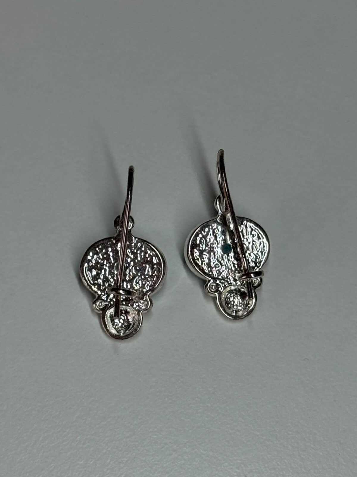 925 Sterling Silver Moon Stone Earrings Length 22 Mm