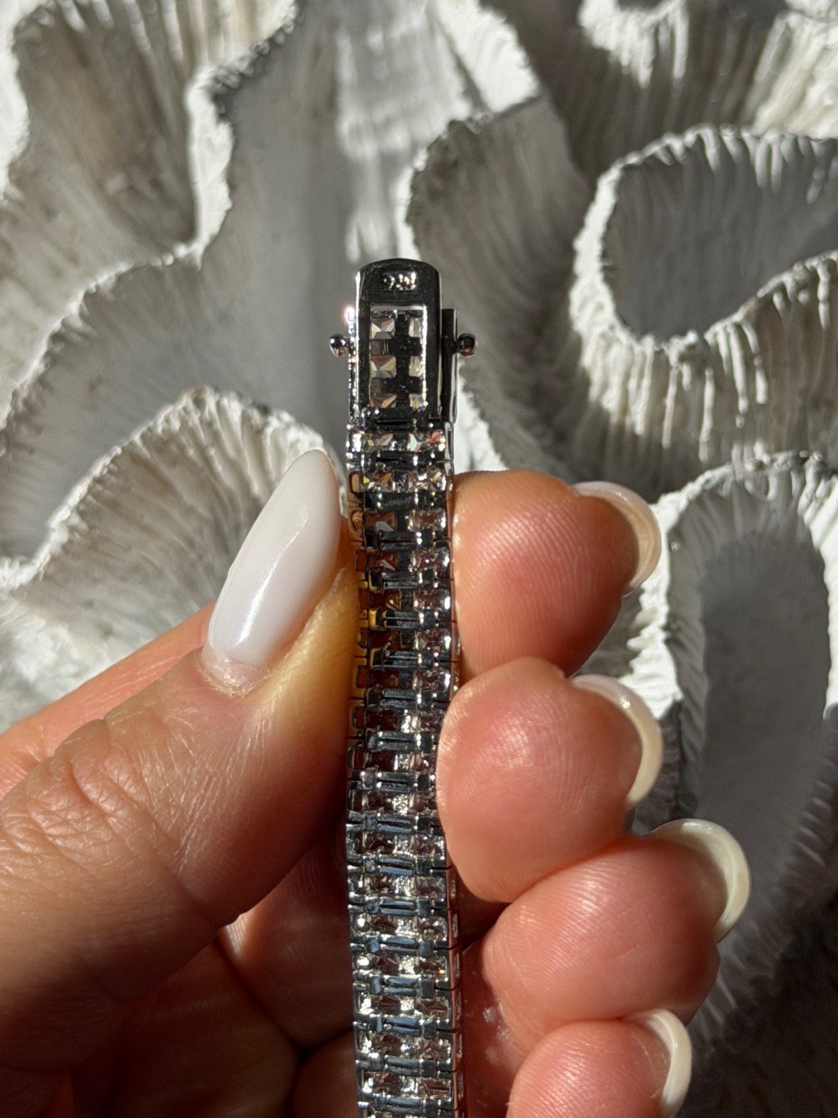 Shiny 925 Sterling Silver Cz Bracelet