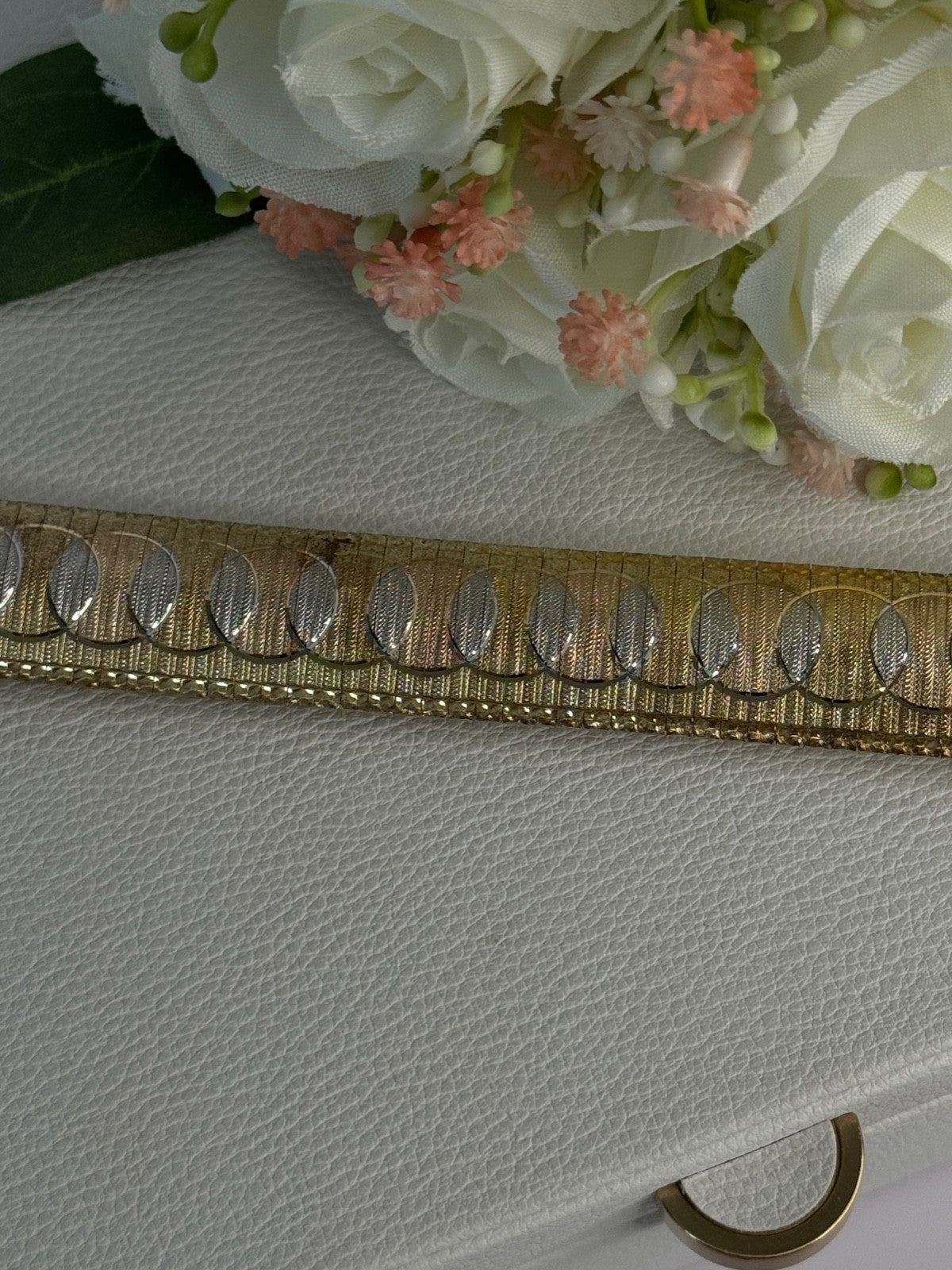 Italy Milor 925 Sterling Silver Gold Plated Bracelet Length 7.5 Inch