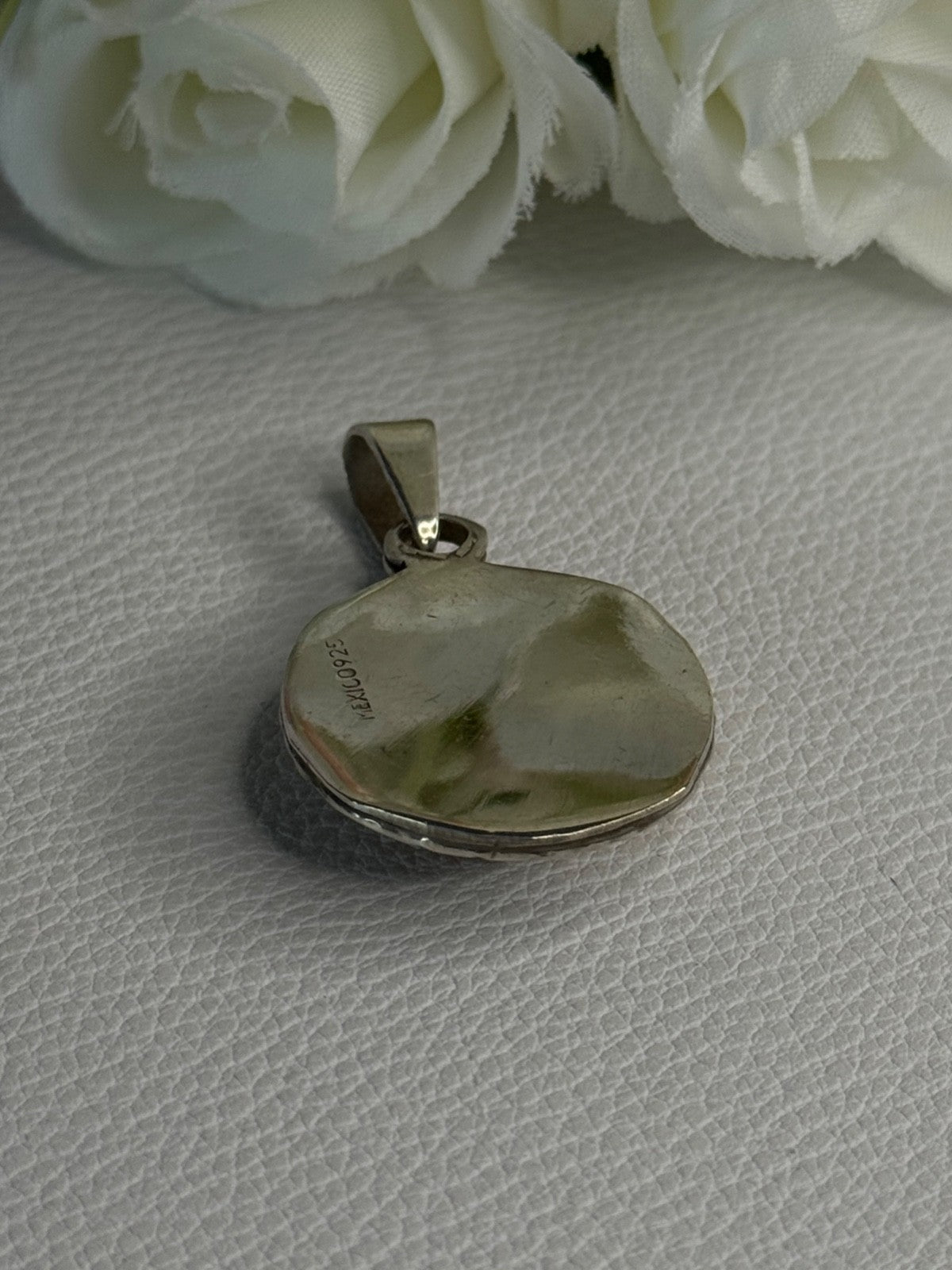 Vintage 925 Sterling Silver Carnelian Pendant Length 1.60 Inch
