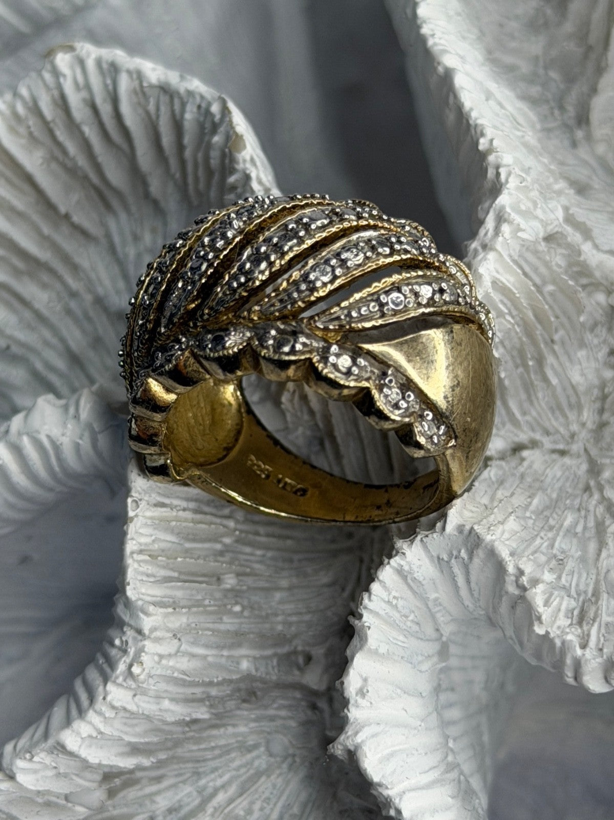 Vintage Design 925 Sterling Silver Ring Size 7