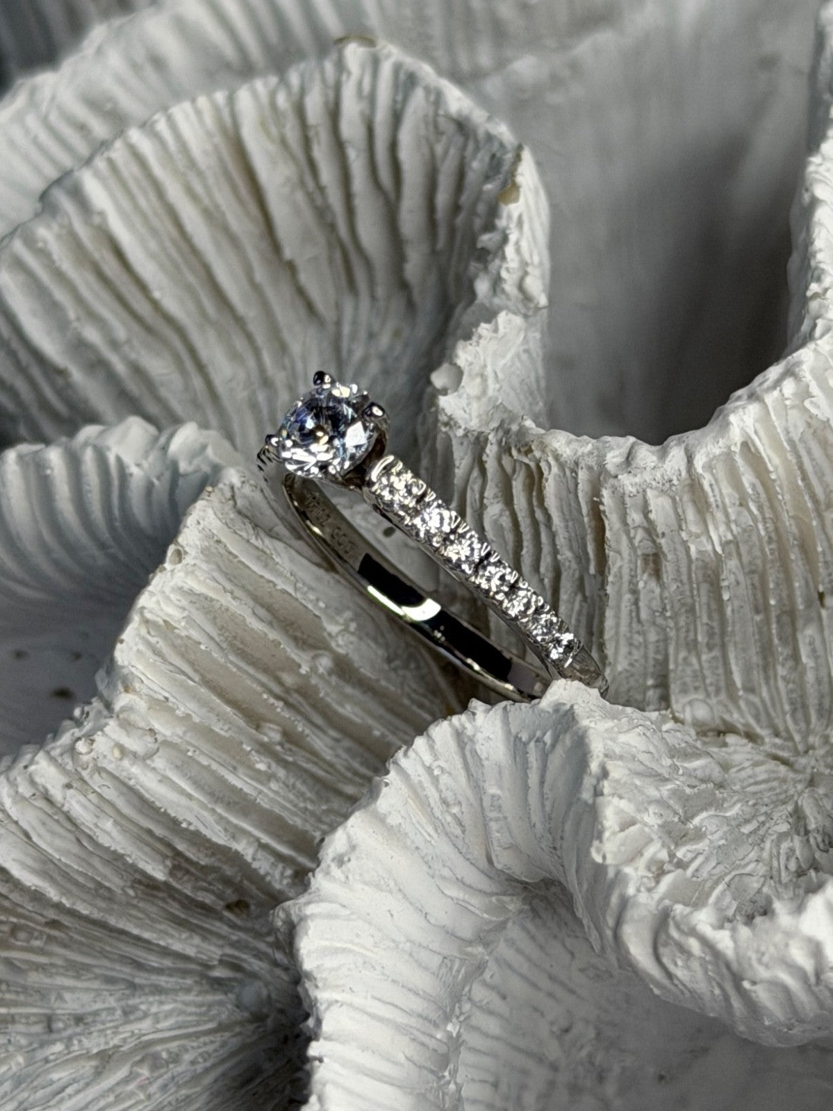 GOC 925 Sterling Silver Cz 0.86 ct Ring Size 7