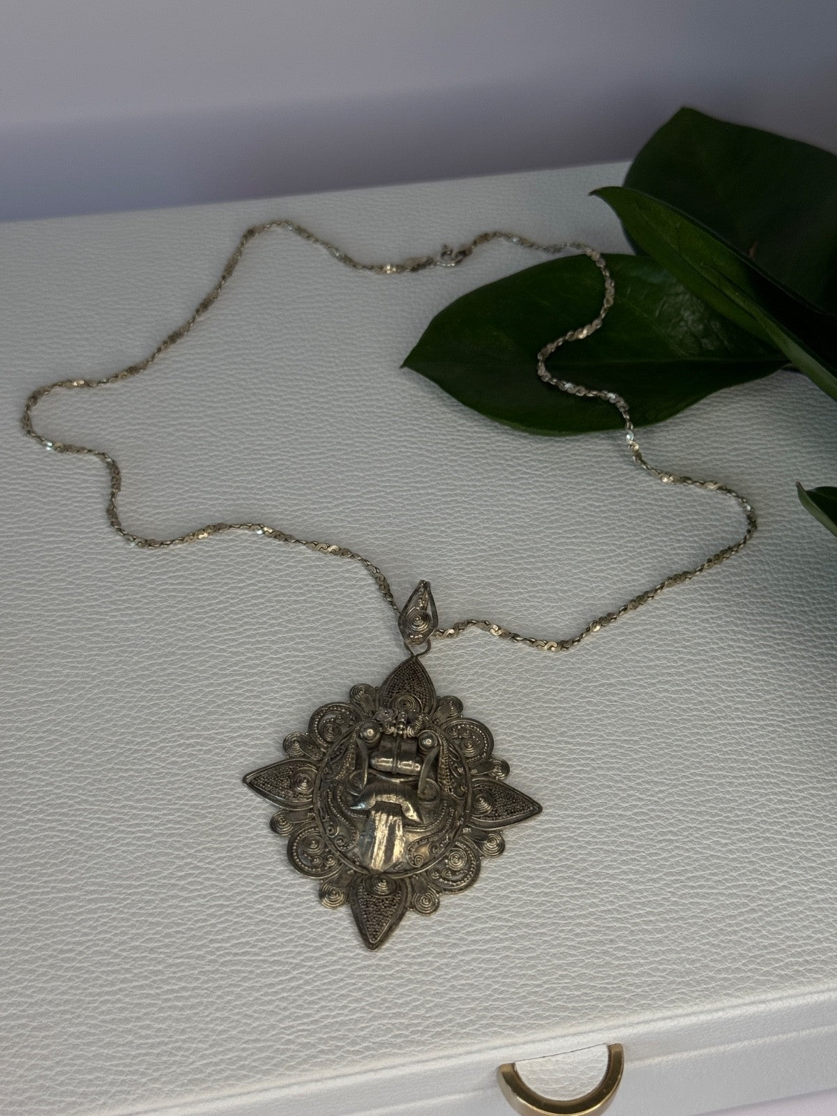 Vintage 925 Sterling Silver Necklace Length 18 Inch