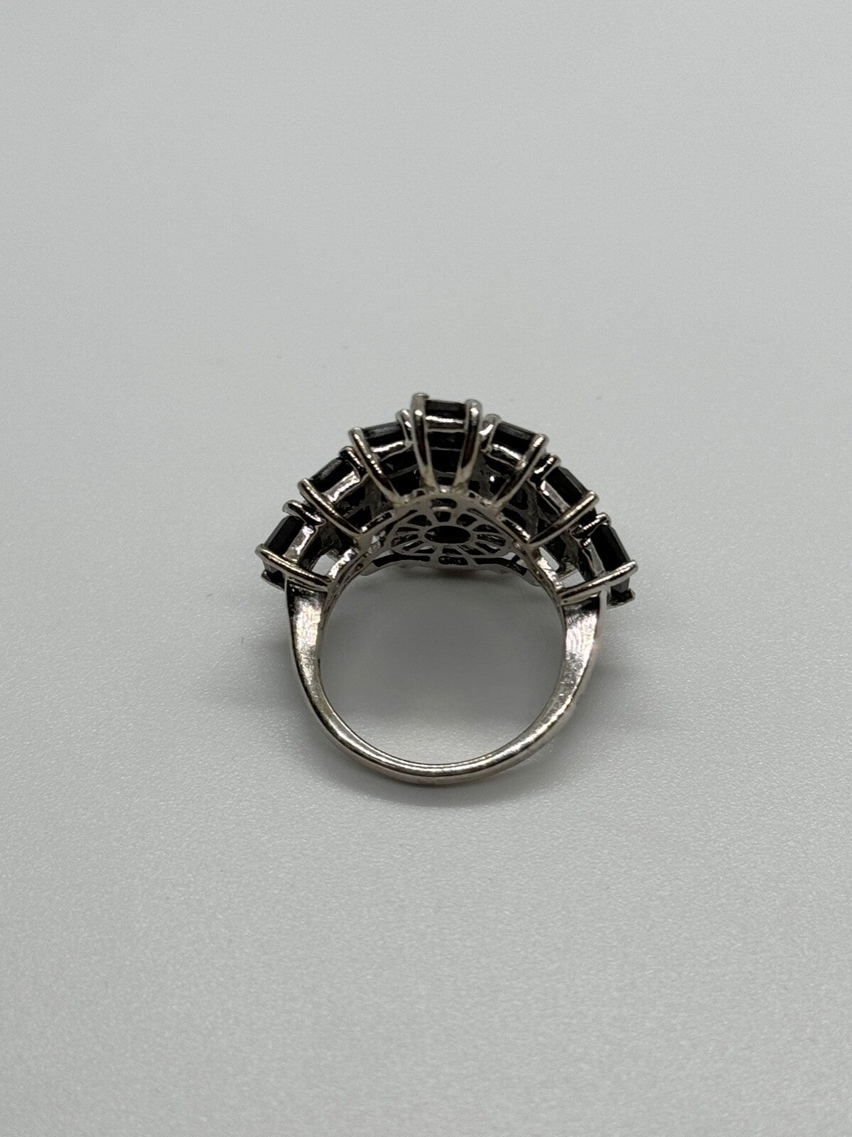 925 Sterling Silver Tourmaline Ring Size 5.5