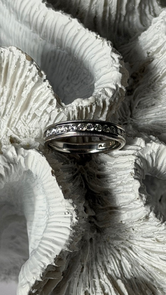 Platinum Diamond 0.20 ct Ring Size 4.5