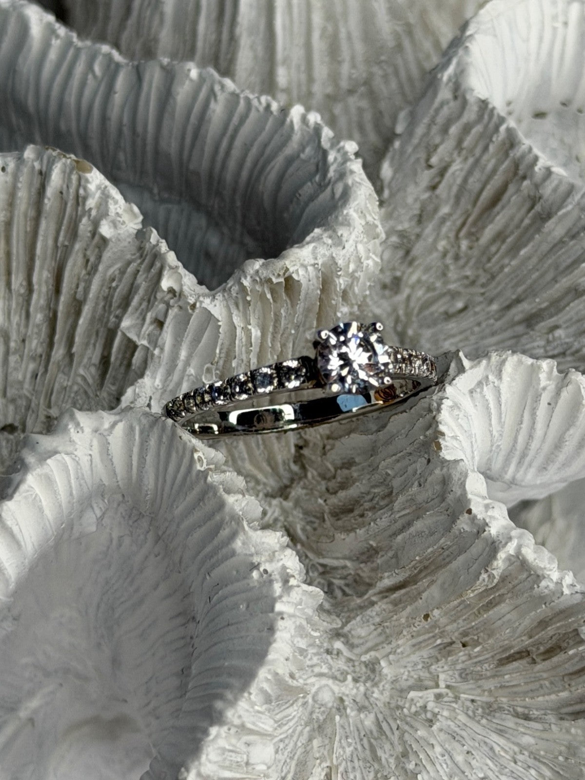 GOC 925 Sterling Silver Cz 0.84 ct Ring Size 7