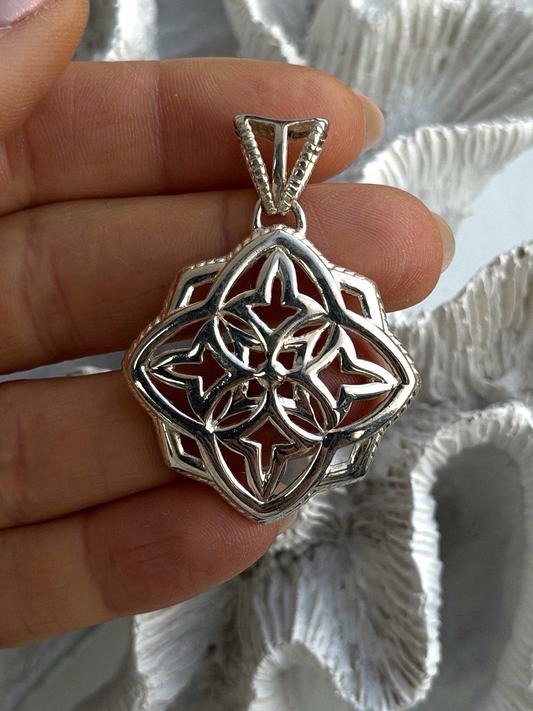 Italy Milor 925 Sterling Silver Pendant Length 1.8 in