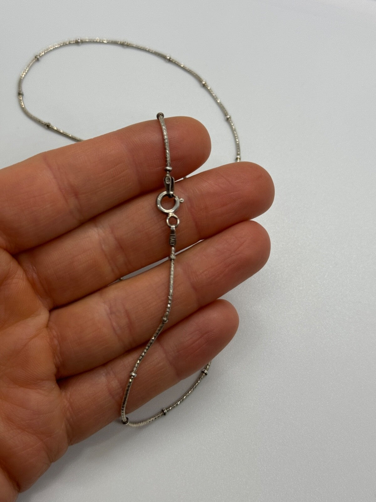925 Sterling Silver Necklace Italy