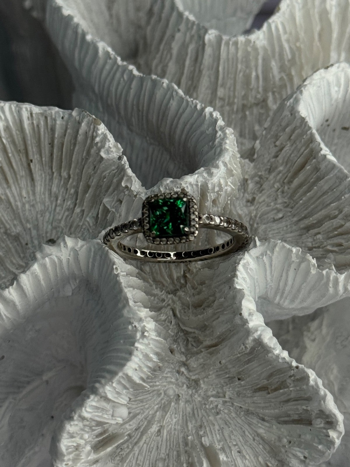 Ale 54 925 Sterling Silver Spinel & Beryl Ring Size 7