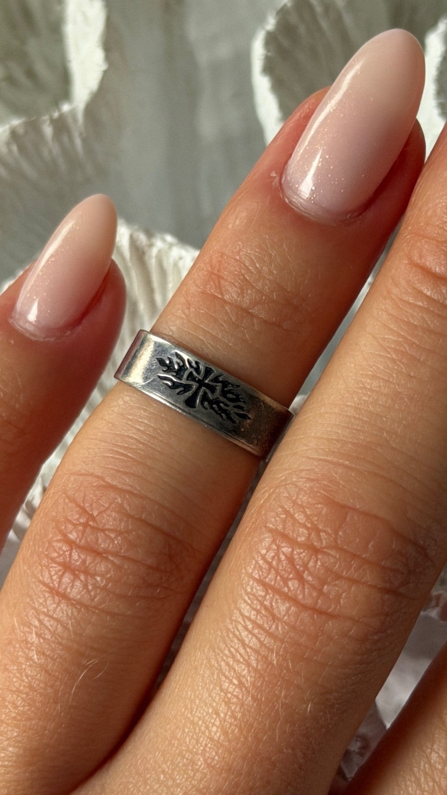 Vintage 925 Sterling Silver Cross Ring Size 4.5