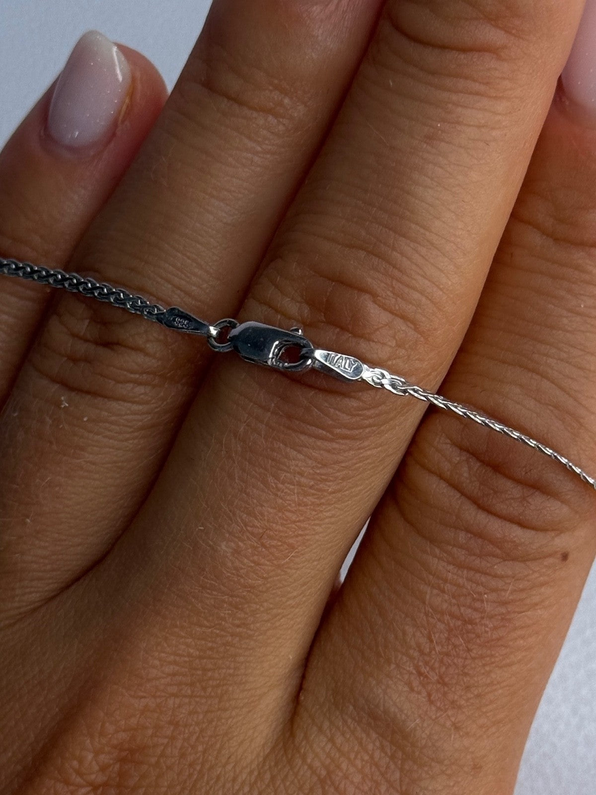 Elegant 925 Sterling Silver Gold Plated Part Diamond Necklace