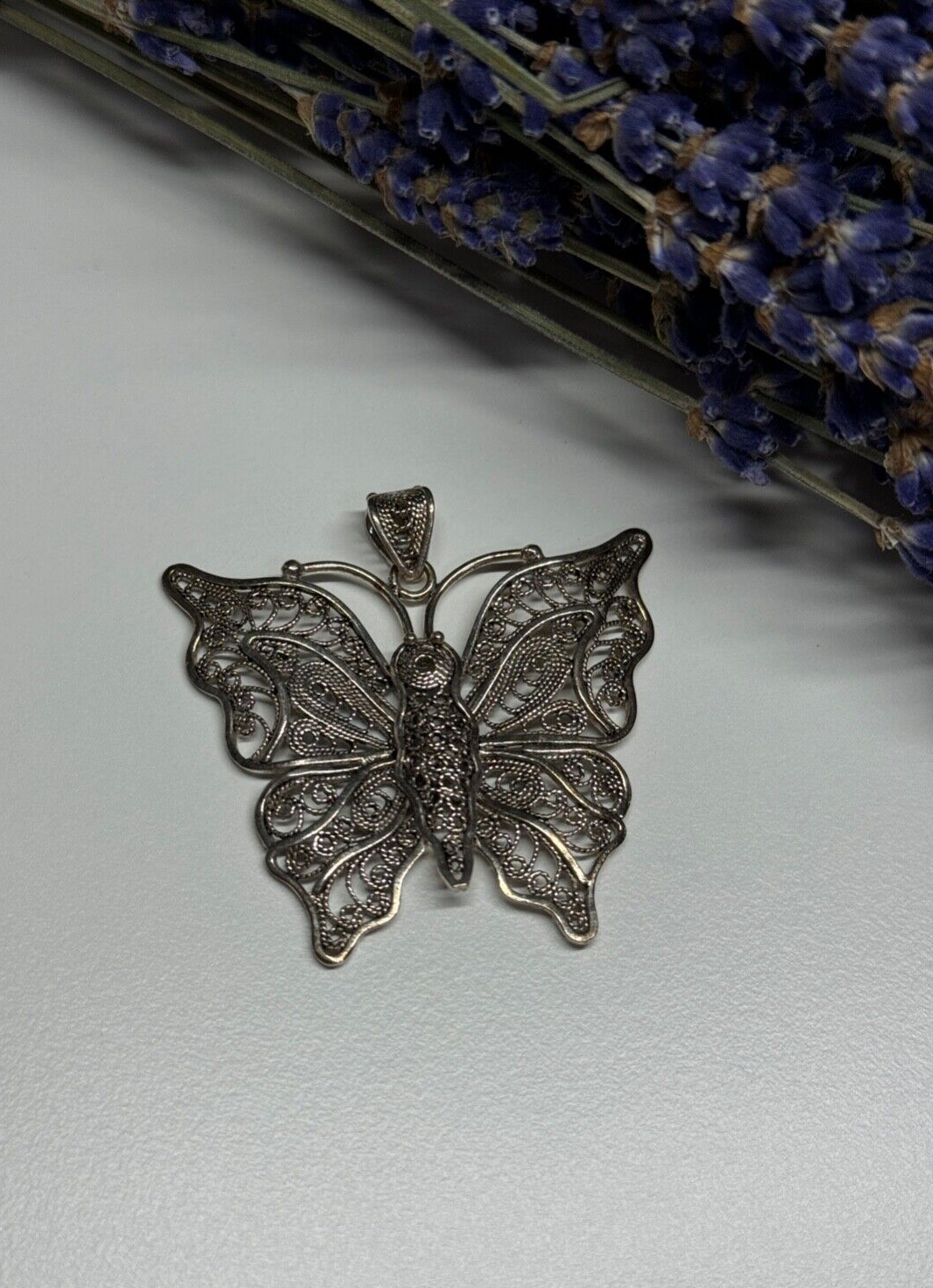 925 Sterling Silver Butterfly Pendant