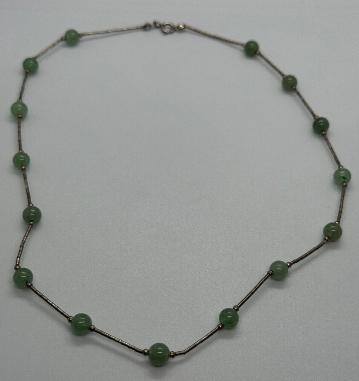 925 Sterling Silver Nephrite Necklace