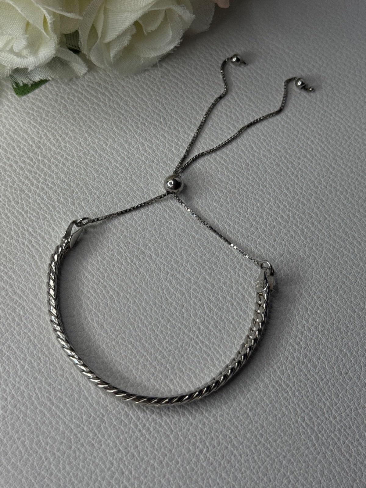 Classy Sizable 925 Sterling Silver Bracelet