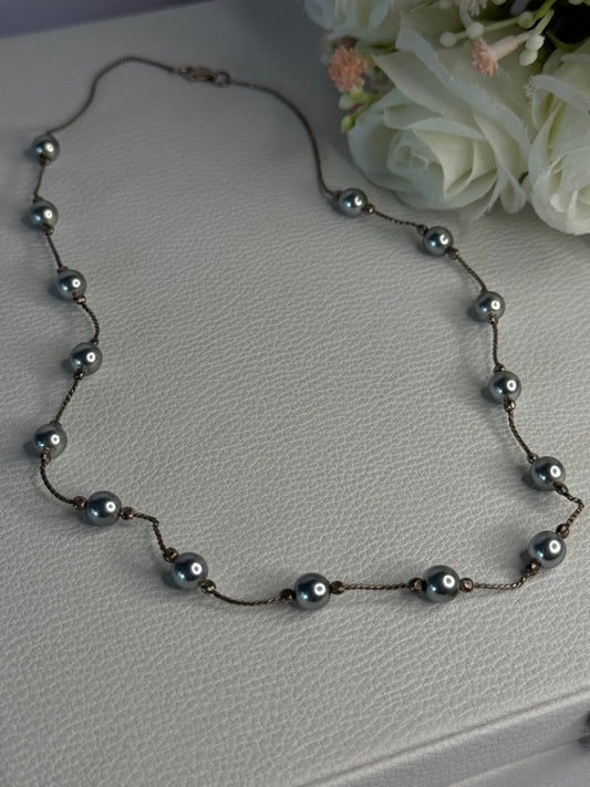 925 Sterling Silver Beautiful Necklace Length 17 Inch