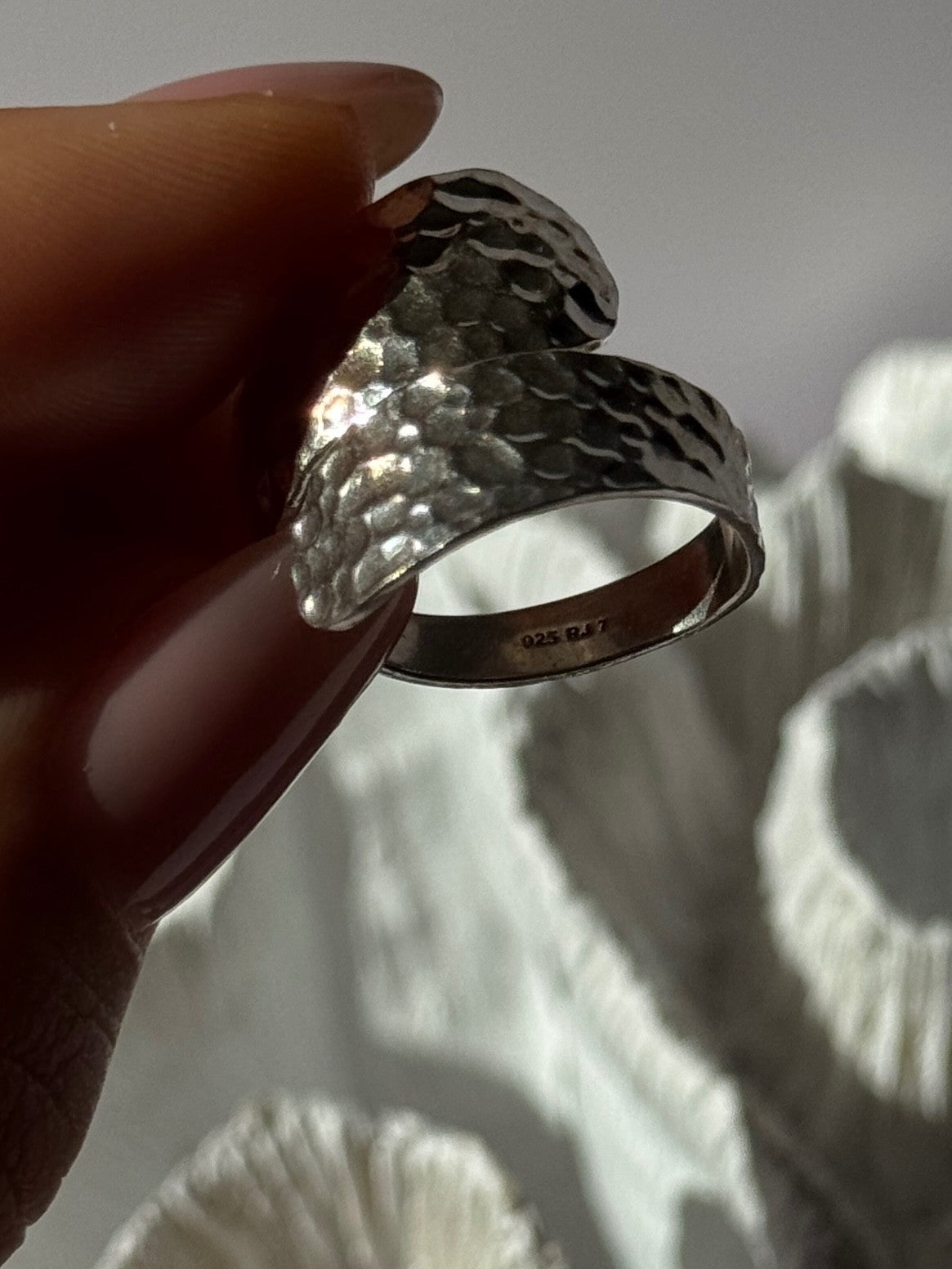Elegant Design 925 Sterling Silver Ring Sizable