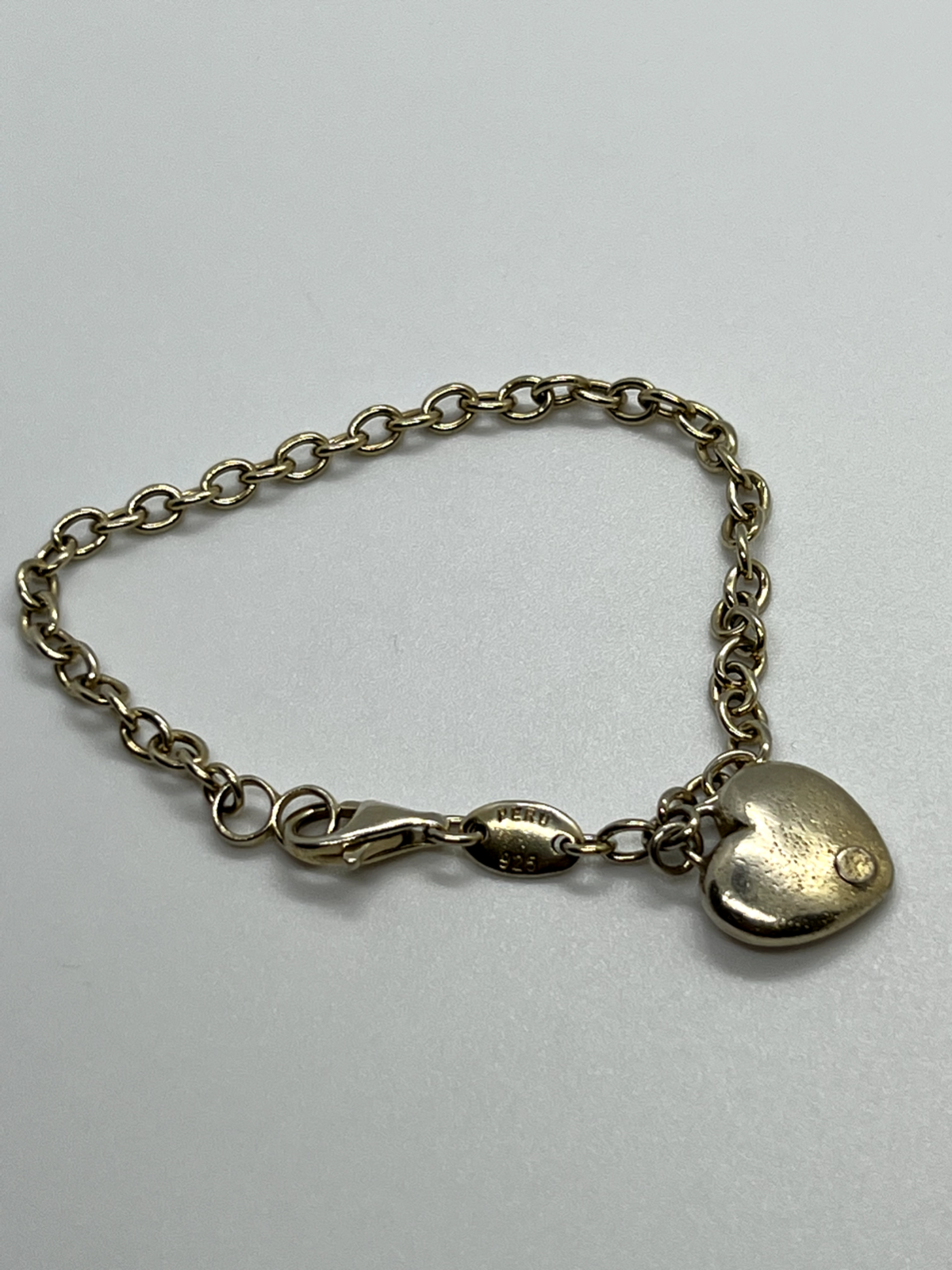 925 Sterling Silver Charles Garnier Heart Bracelet