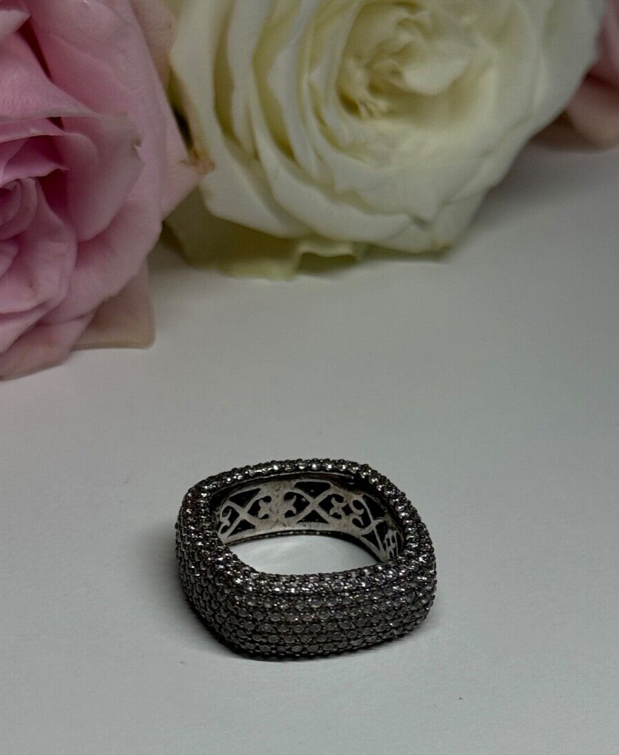 925 Sterling Silver CZ Ring Size 6