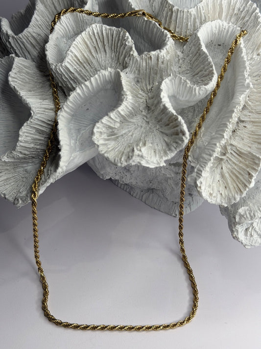 Italy 925 Sterling Silver Gold Plated Chain