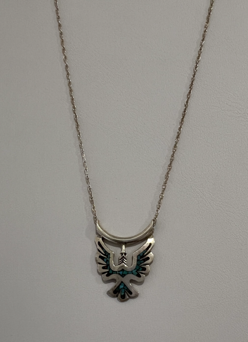 925 Sterling Silver Turquoise Necklace