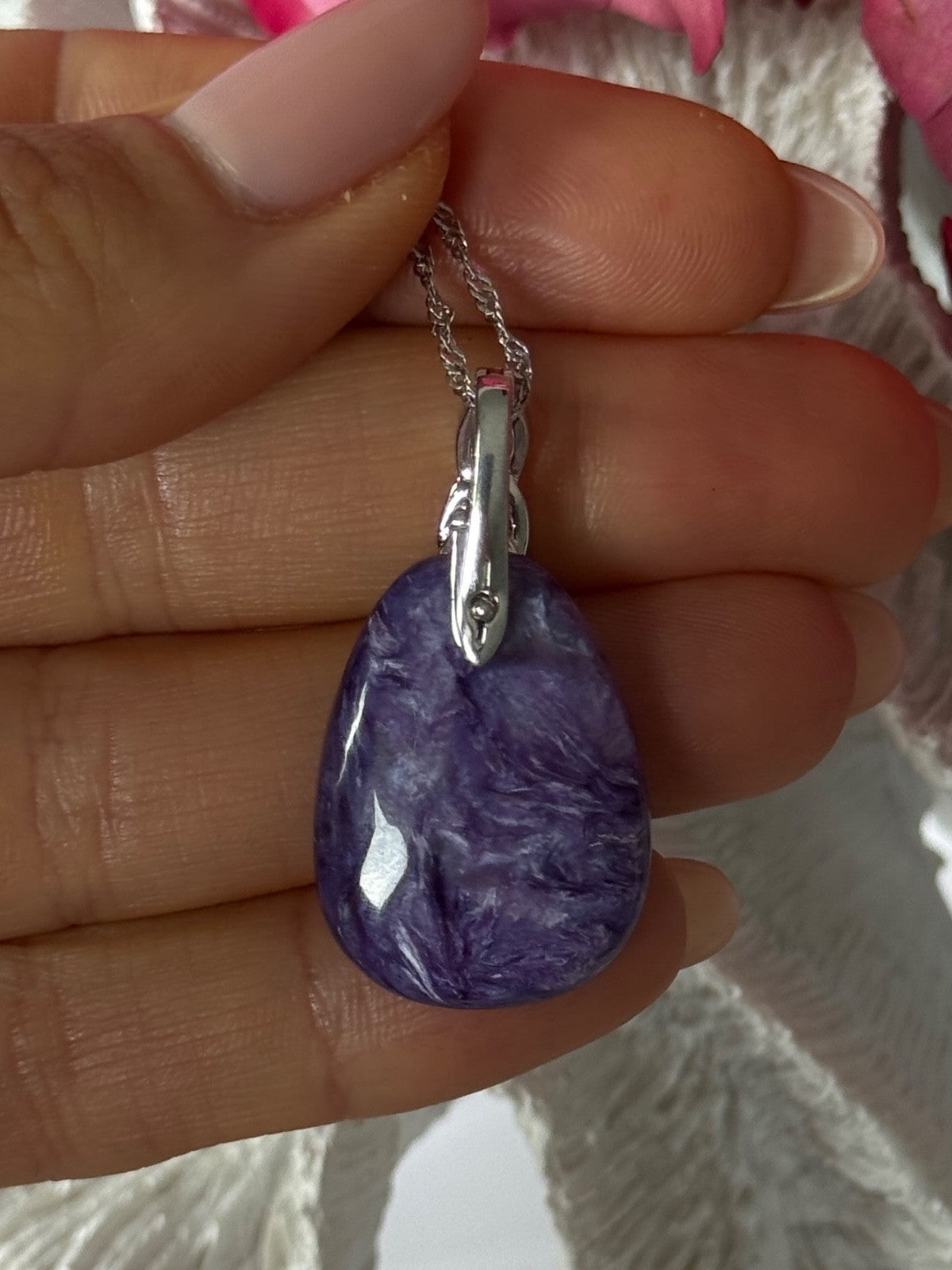 DK 925 Sterling Silver Chariote Necklace Length 20/18 inch