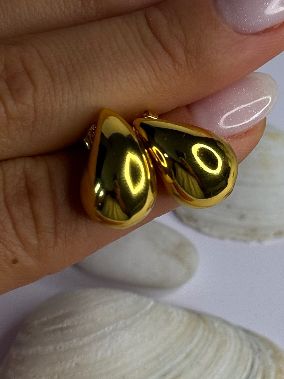 925 Sterling Silver Gold Plated Drop Earrings Length 0.7 Inch