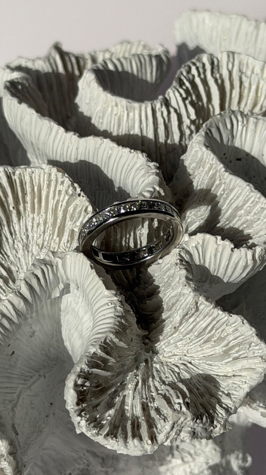 Custom Platinum Diamond 1.86 ct Band Ring Size 6.5
