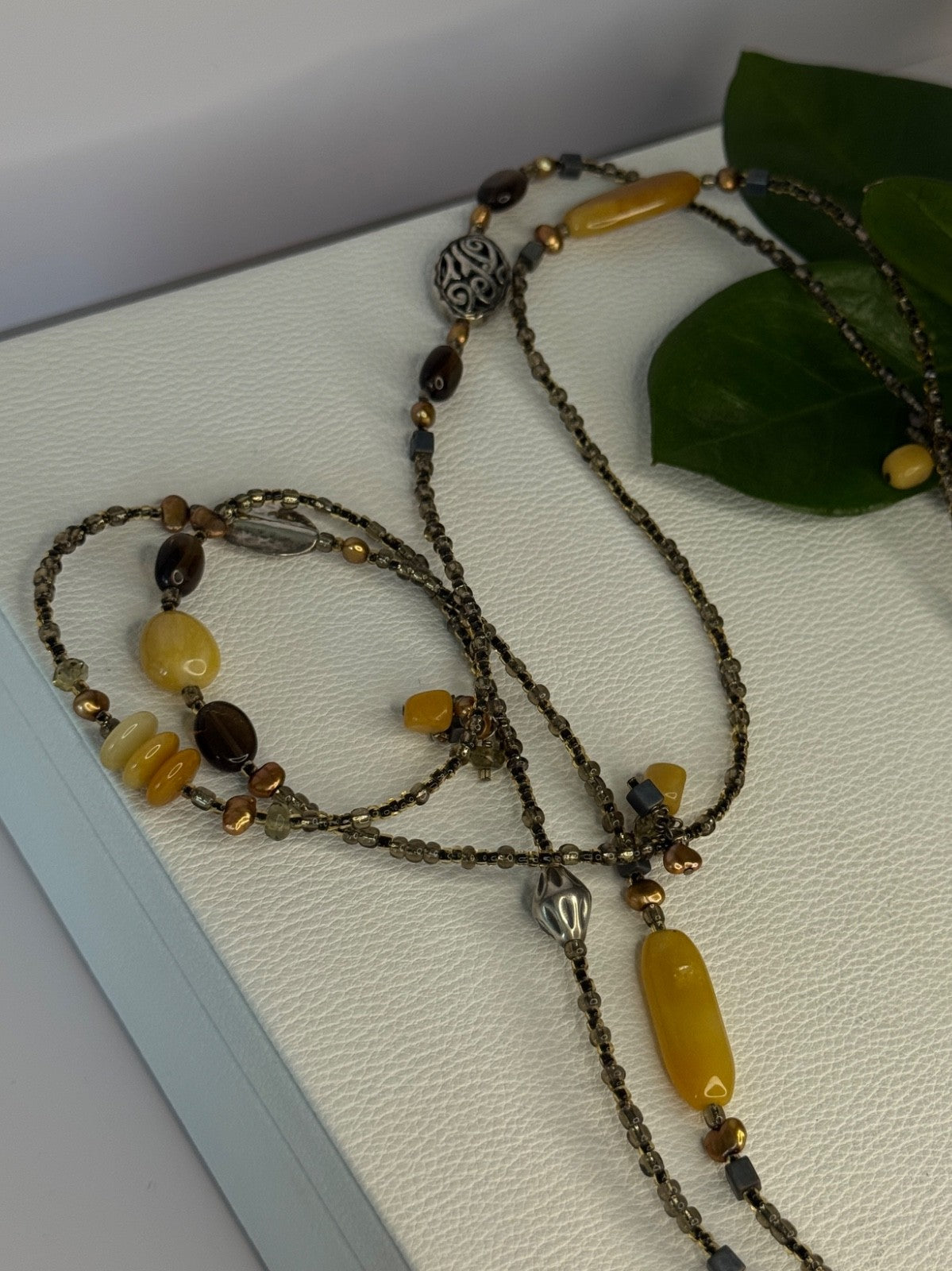 Silpada 925 Sterling Silver Serpentine Boho Necklace Length 60 Inch