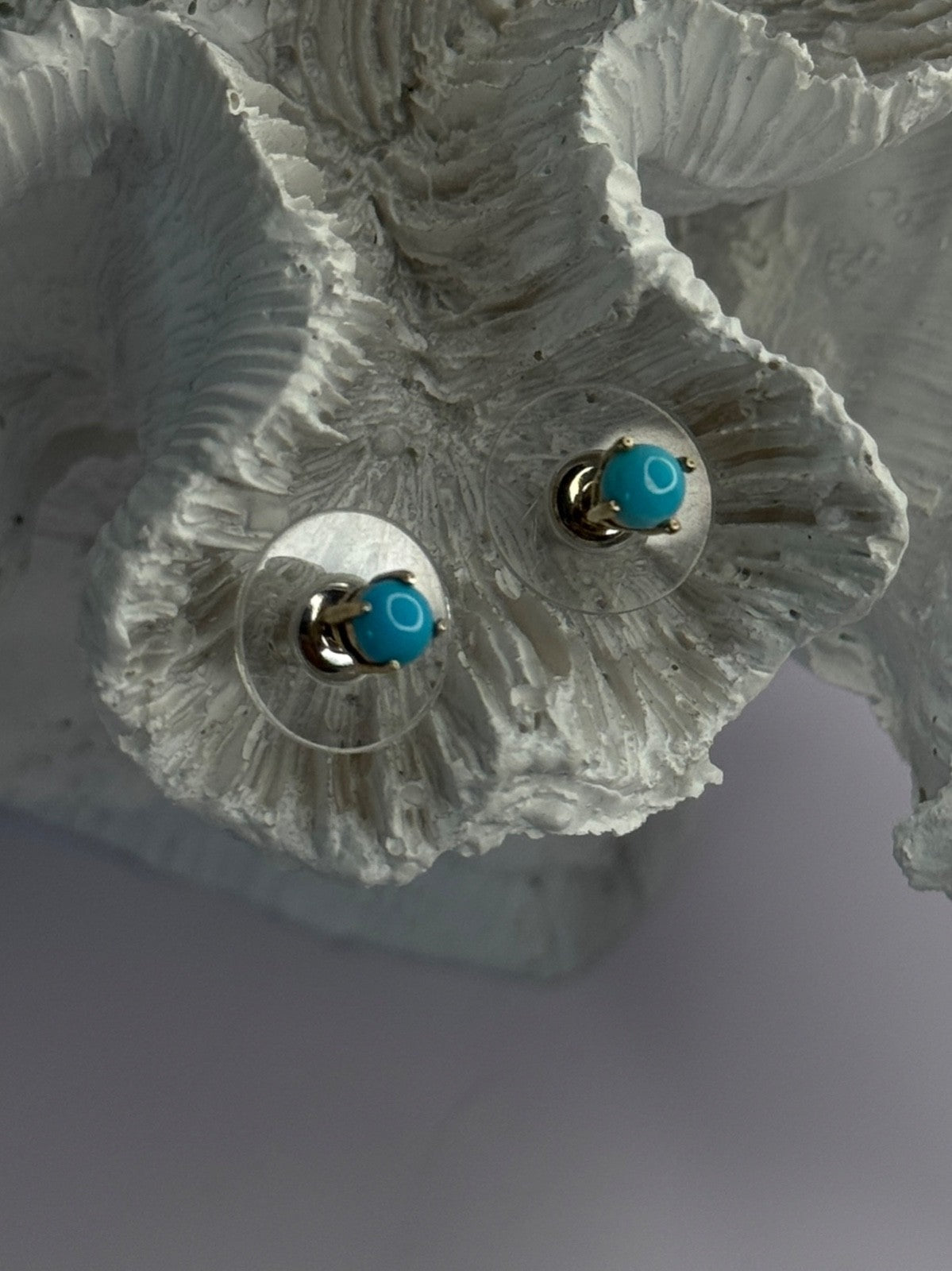 925 Sterling Silver Turquoise Stud Earrings