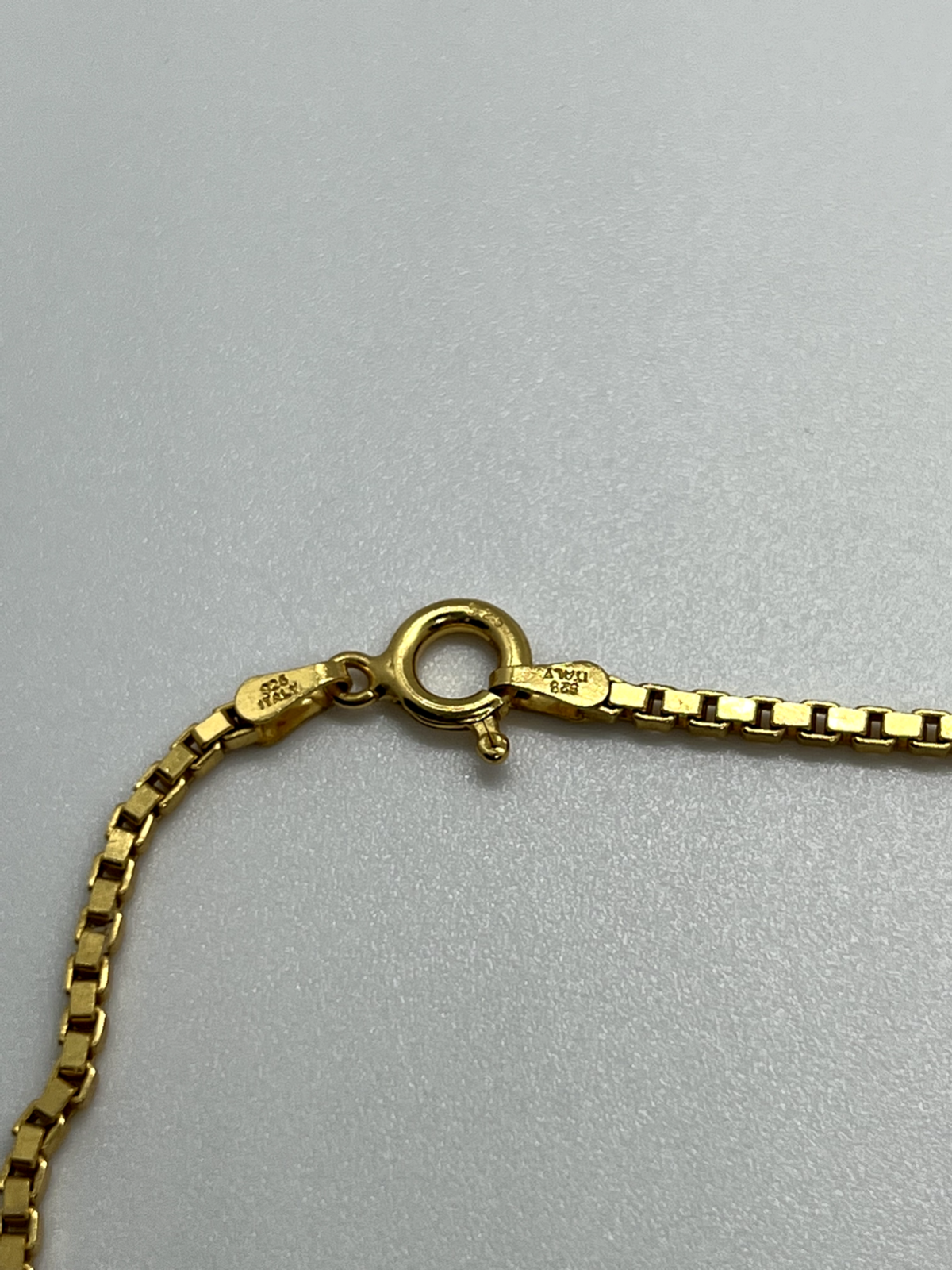 925 Sterling Silver Gold Plated Bracelet Italy