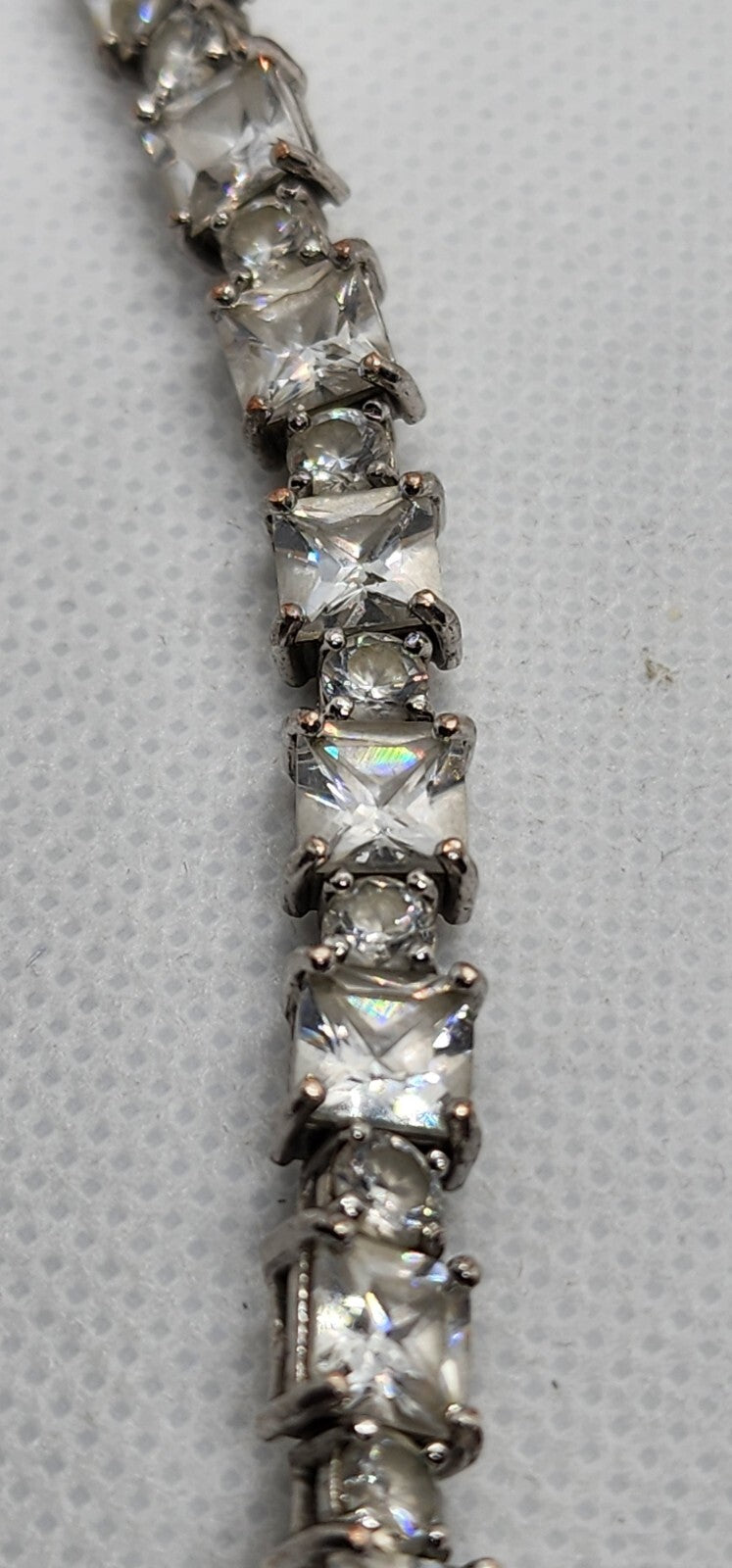 925 Sterling Silver Quartz Bracelet Size 7 IN