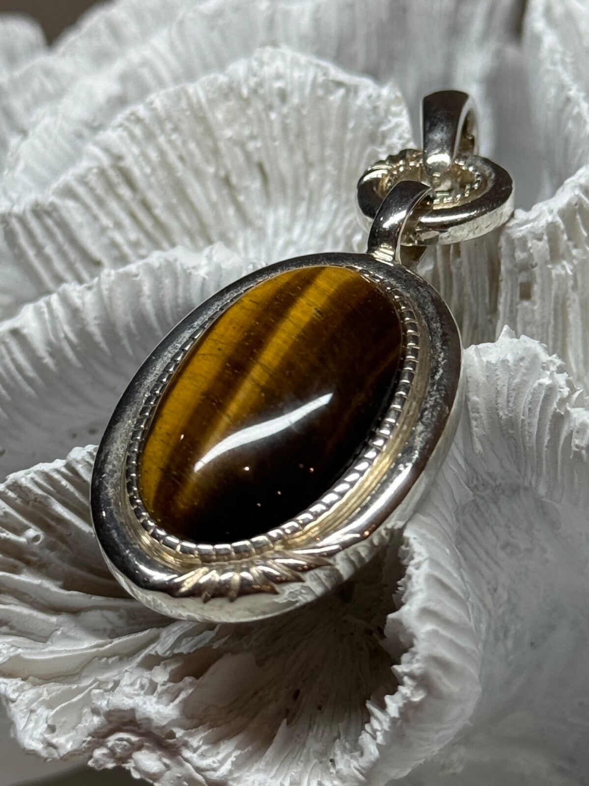 925 Sterling Silver Amber Pendant Length 2.5 Inch