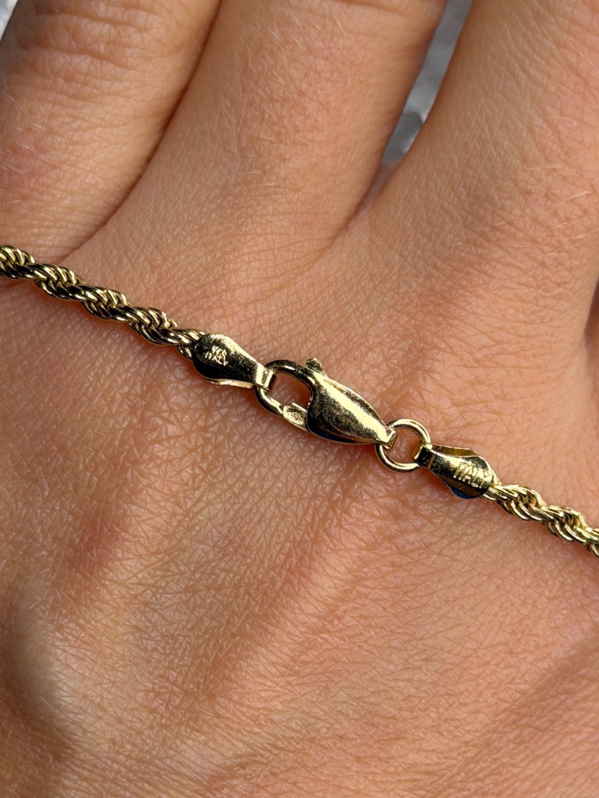 Italy 925 Sterling Silver Gold Plated Chain