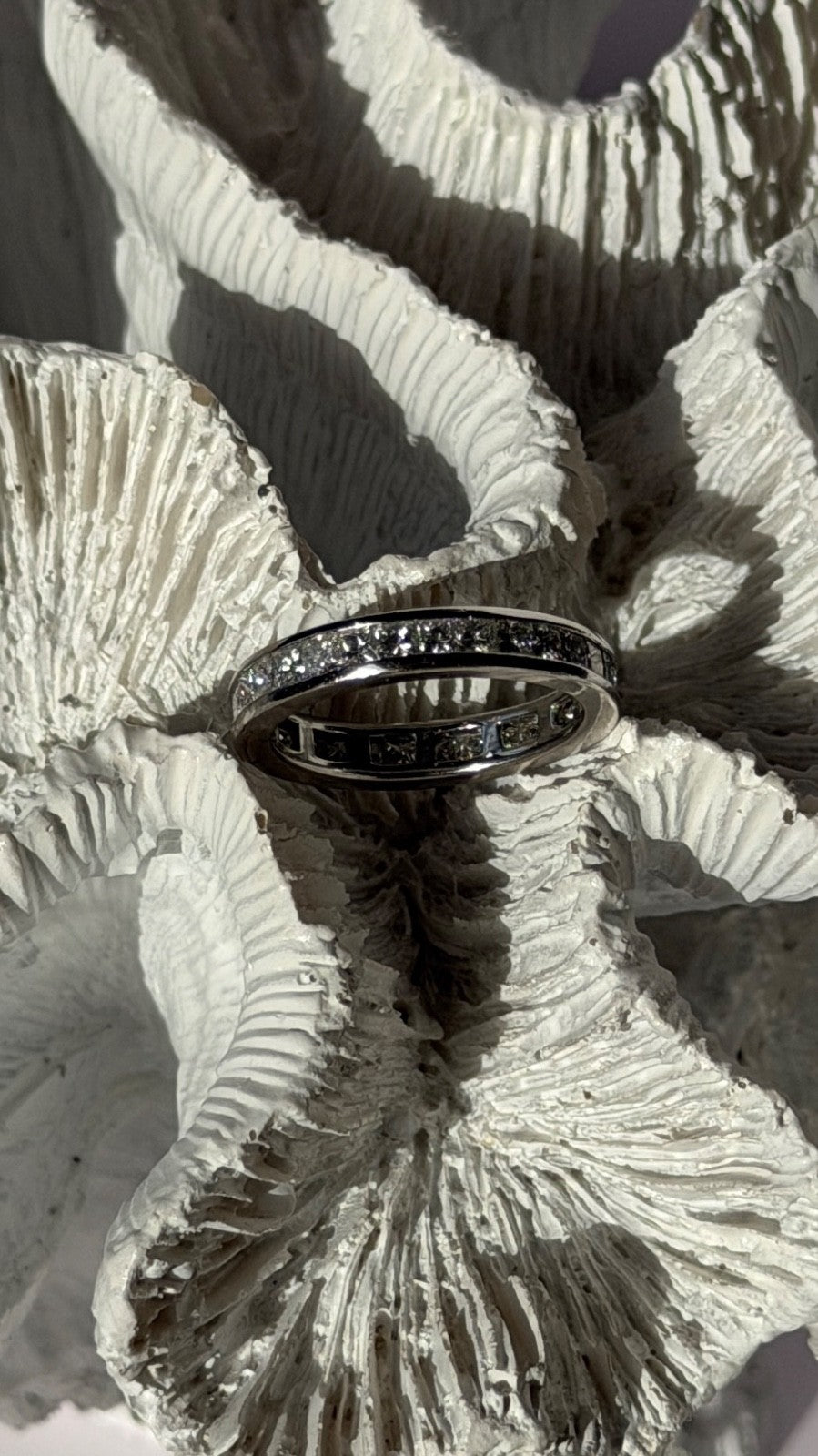 Custom Platinum Diamond 1.86 ct Band Ring Size 6.5