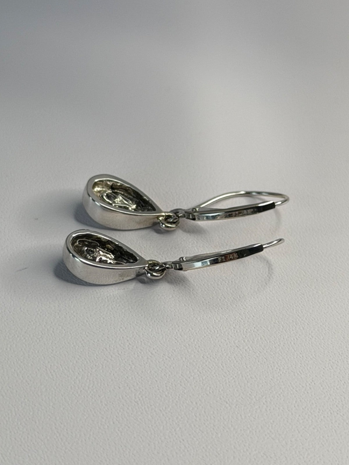 14K White Gold Diamond 0.12 ct Earrings