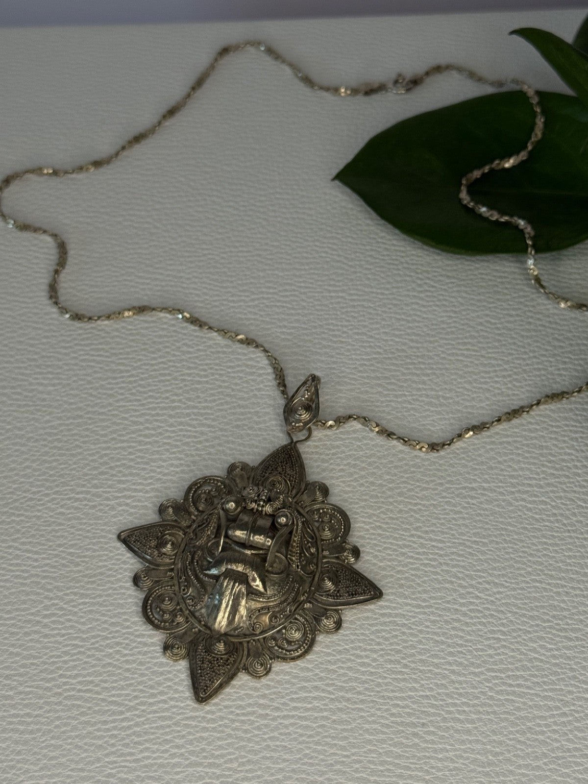Vintage 925 Sterling Silver Necklace Length 18 Inch