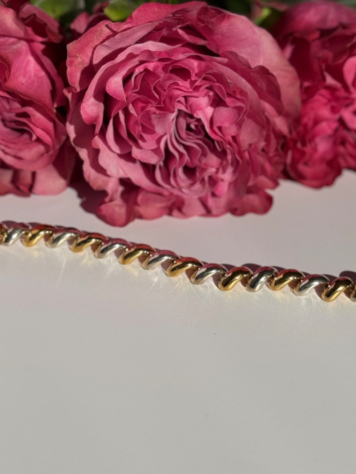 Italy Milor 925 Sterling Silver Gold Plated Bracelet 7 Inch