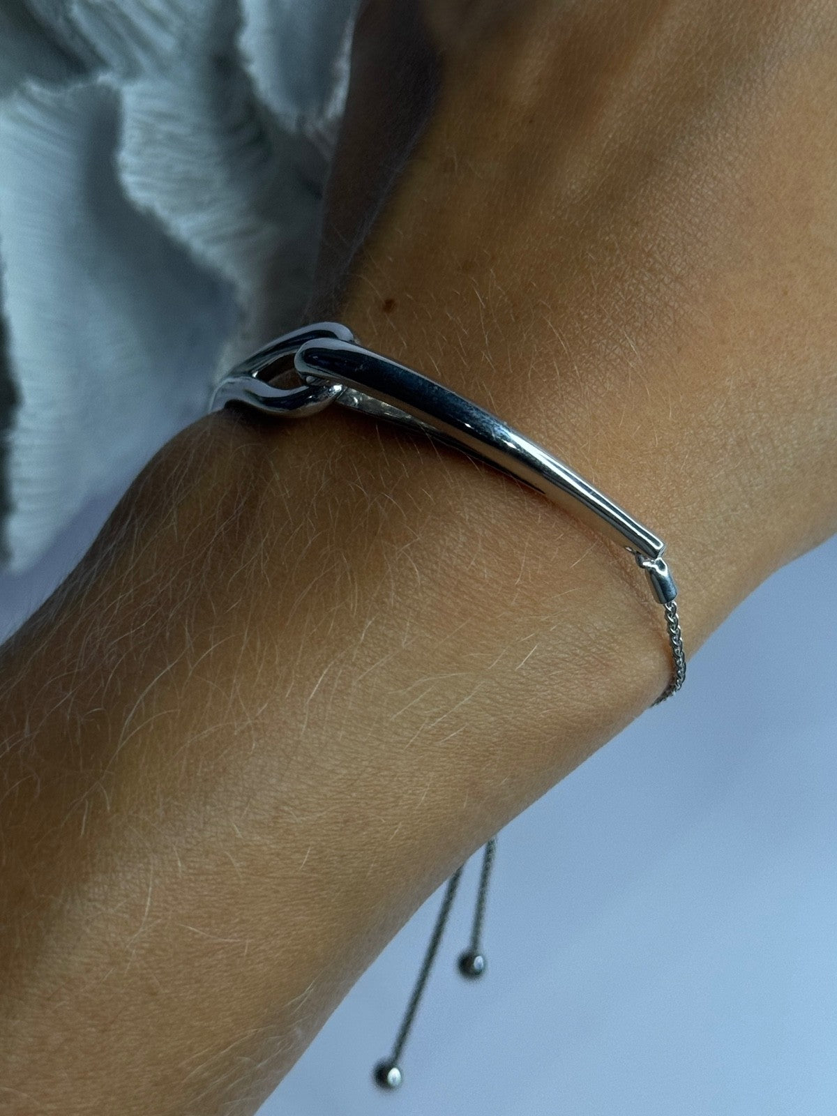 Elegant 925 Sterling Silver Bracelet Sizable