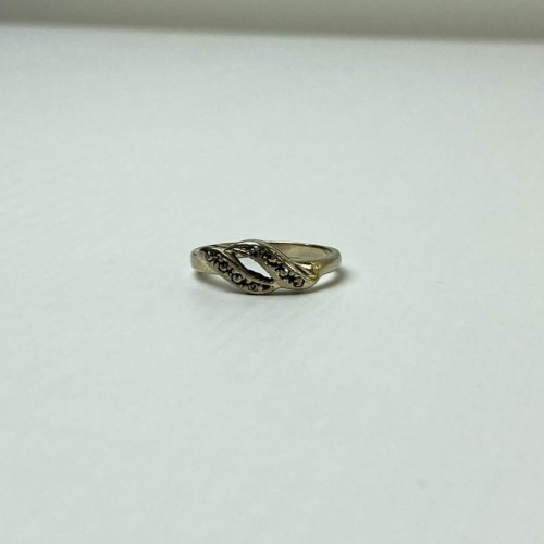 925 Sterling Silver Marcasites Ring Size 5.5