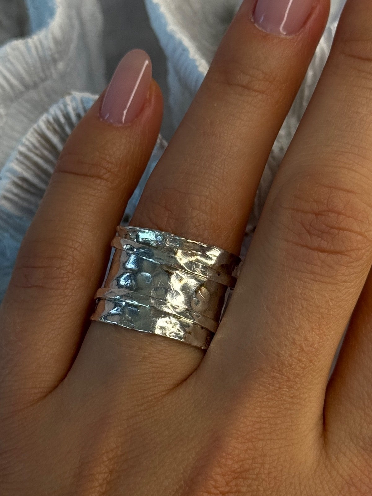 Unique Design 925 Sterling Silver Ring Size 6
